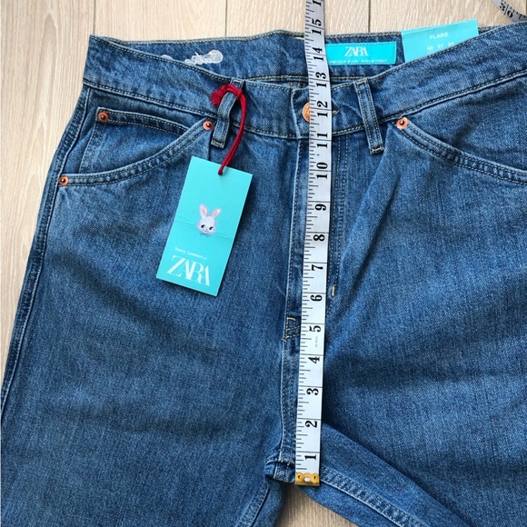 NWT Zara x Harry Lambert Cutie Chaos Flare Jeans Size 31 - Picture 3 of 14